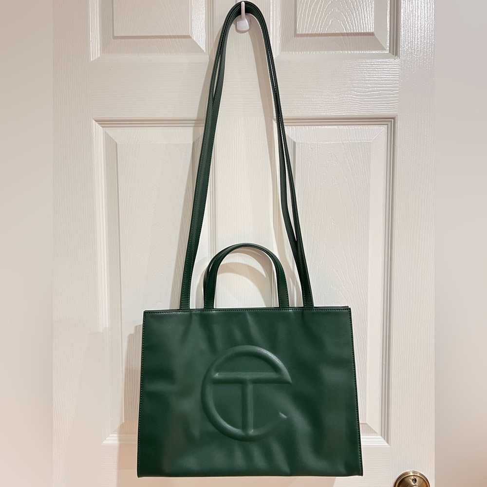 Telfar Medium Olive Green Shopping Bag